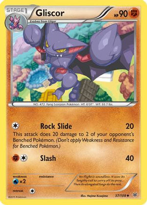 Gliscor 037  - Reverse Holofoil XY  Roaring Skies - Uncommon