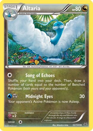 Altaria (53) (53) 053/108  - Reverse Holofoil XY  Roaring Skies - Uncommon