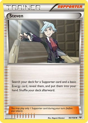 Steven 090/108  - Reverse Holofoil XY  Roaring Skies - Uncommon