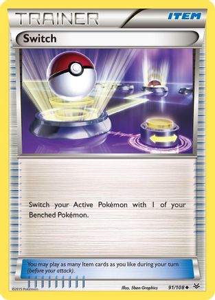Switch 091/108  XY  Roaring Skies - Uncommon