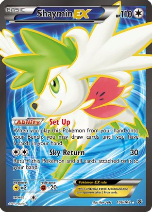 Shaymin EX (106 Full Art) (106 Full Art) 106/108  - Holofoil XY  Roaring Skies - Ultra Rare