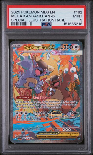 PSA 9 Mega Kangaskhan ex 182/132 - MEG Mega Evolution (5216)