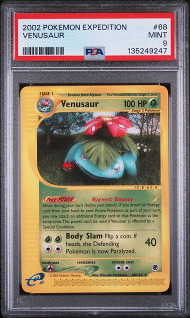 PSA 9 Venusaur #68-Expedition (9247)