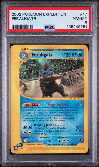 PSA 8 Feraligatr #47-Expedition (9251)