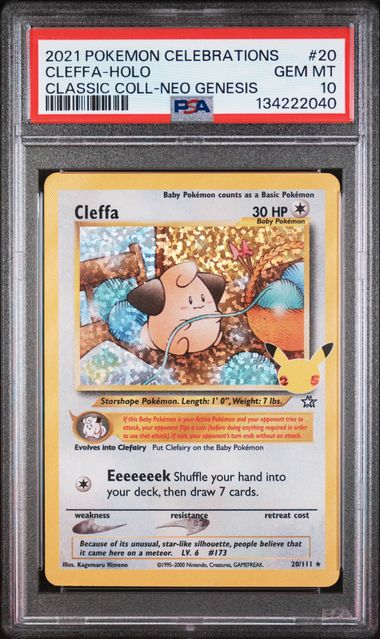 PSA 10 Cleffa 20/111 - SWSH Celebrations (2040)