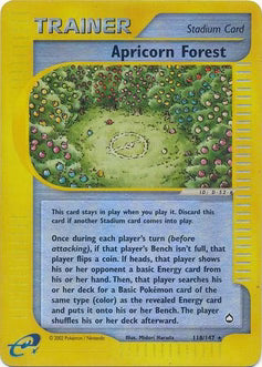 Apricorn Forest 118  - Reverse Holofoil Aquapolis - Rare