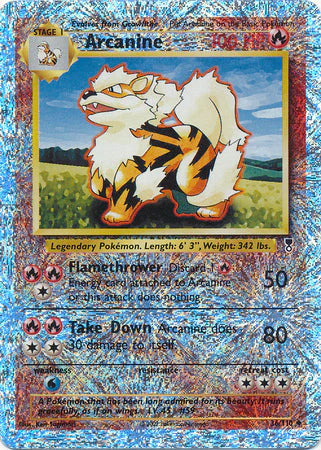 Arcanine 36/110  - Reverse Holofoil Legendary Collection - Uncommon