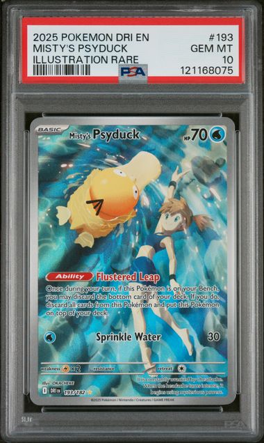 PSA 10 Misty's Psyduck 193/182 - Destined Rivals (8075)