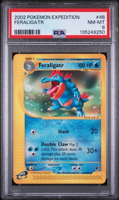 PSA 8 Feraligatr #46-Expedition (9250)