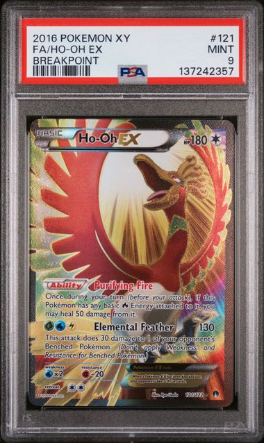 PSA 9 Ho-Oh EX #121-Breakpoint (2357)
