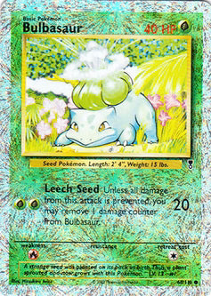Bulbasaur 68/110  - Reverse Holofoil Legendary Collection - Common
