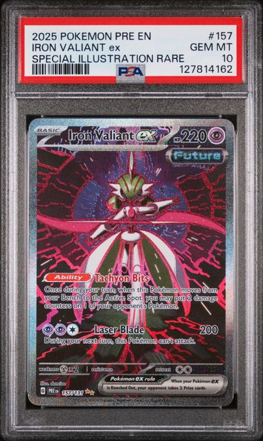 PSA 10 Iron Valiant EX #157-Prismatic Evolutions