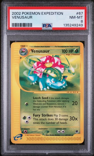PSA 8 Venusaur #67-Expedition (9249)