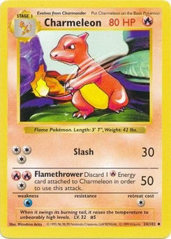 Charmeleon 24/102  - Unlimited Base Set Shadowless - Uncommon