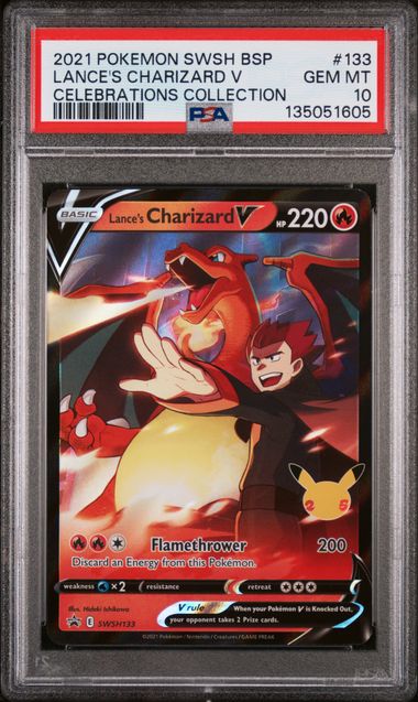 PSA 10 Lance's Charizard V SWSH133 - SWSH Promos (1605)