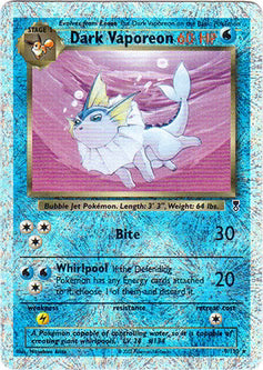 Dark Vaporeon 9/110  - Reverse Holofoil Legendary Collection - Holo Rare
