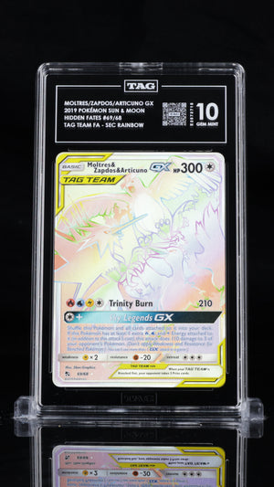 TAG 10 Moltres & Zapdos & Articuno GX #69/68-Hidden Fates (3715)