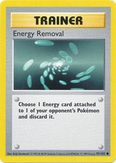 Energy Removal 92/102  - Unlimited Base Set Shadowless - Common