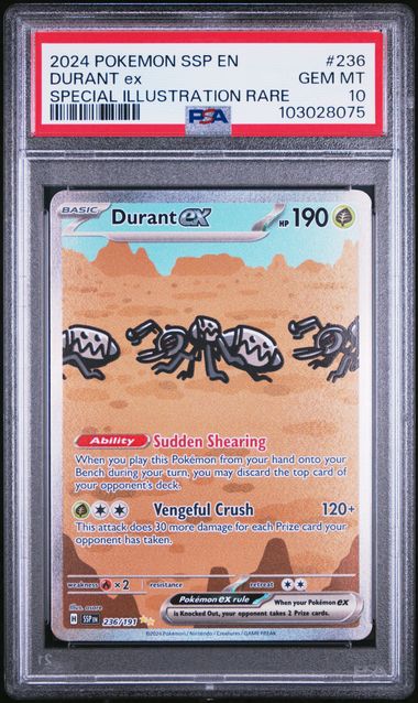 PSA 10 Durant EX #236-Surging Sparks
