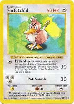 Farfetch'd 27/102  - Unlimited Base Set Shadowless - Uncommon