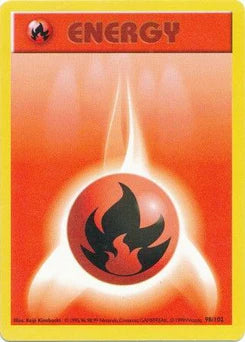 Fire Energy 98/102  - Unlimited Base Set Shadowless - Common