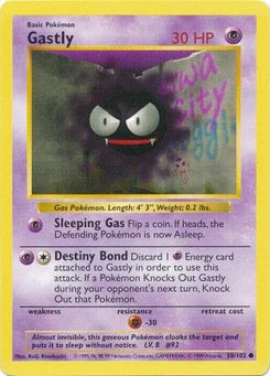 Gastly 50/102  - Unlimited Base Set Shadowless - Common