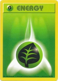 Grass Energy 99/102  - Unlimited Base Set Shadowless - Common