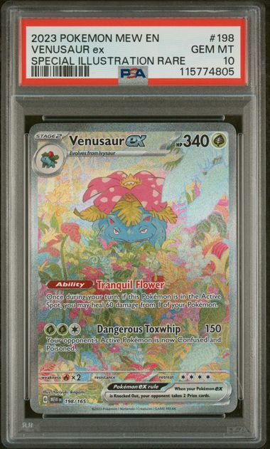 PSA 10 Venusaur ex 198/165 - SV 151 (4805)