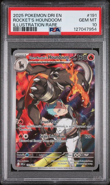 PSA 10 Team Rocket's Houndoom 191/182 - SV Destined Rivals (7954)