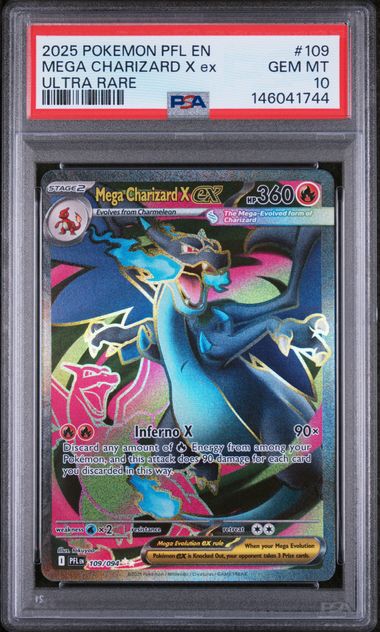 PSA 10 Mega Charizard X ex 109/094 - MEG Phantasmal Flames (1744)