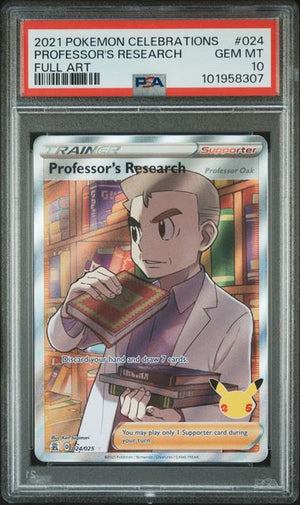 PSA 10 Professor's Research 024/025 - SWSH Celebrations (8307)