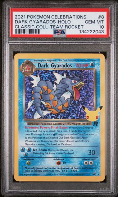 PSA 10 Dark Gyarados 8/82 - SWSH Celebrations (2043)
