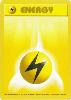 Lightning Energy 100/102  - Unlimited Base Set Shadowless - Common