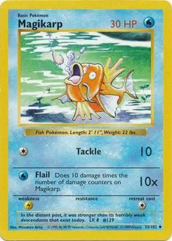 Magikarp 35/102  - Unlimited Base Set Shadowless - Uncommon