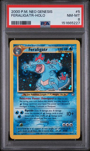 PSA 8 Feraligatr 5/111 - WOTC Neo Genesis Holo (5227)