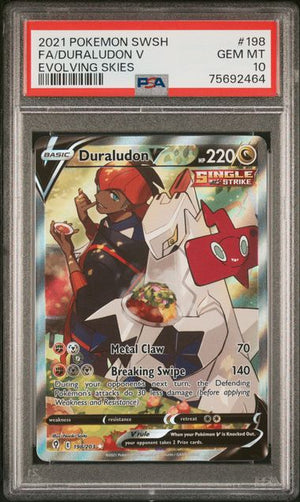 PSA 10 Duraludon V #198-Evolving Skies
