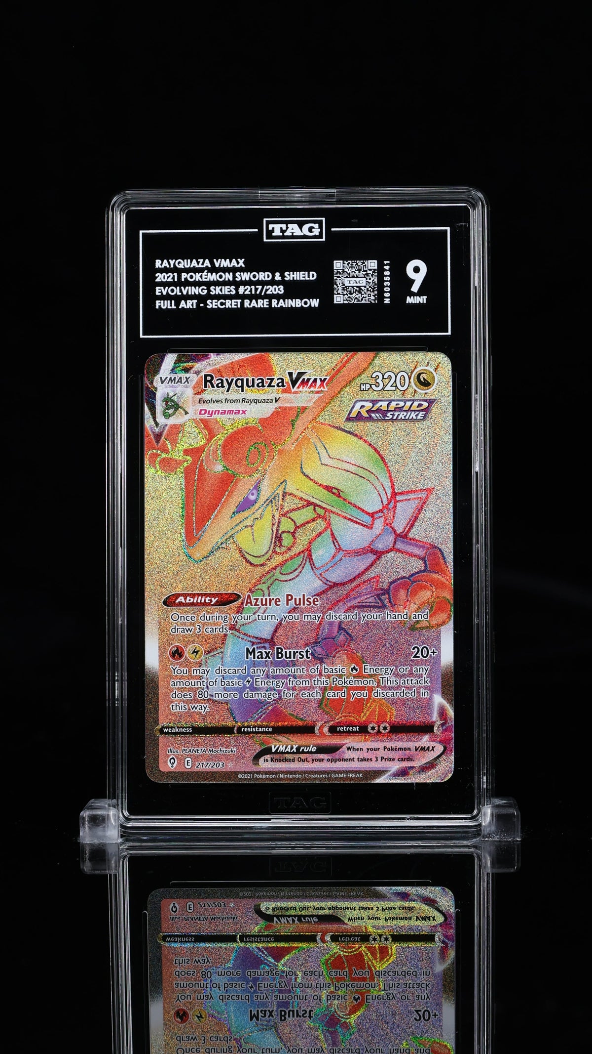 TAG 9 Rayquaza VMAX 217/203 - SWSH Evolving Skies (5841)