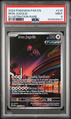 PSA 9 Iron Jugulis #216-Paradox Rift