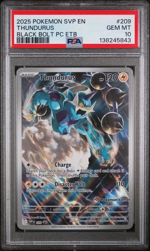 PSA 10 Thundurus #209-Black Bolt PC ETB