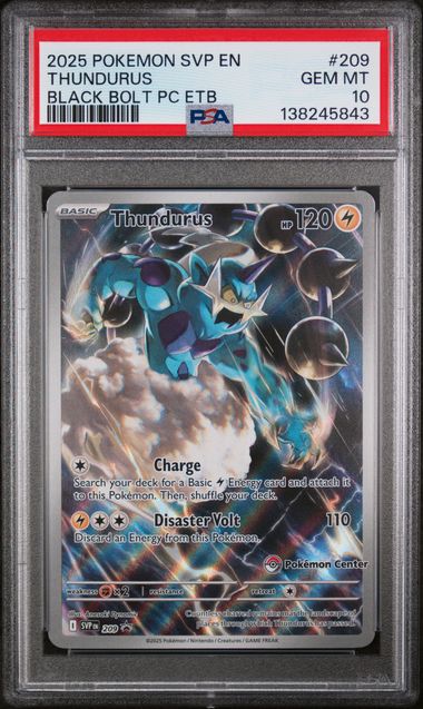 PSA 10 Thundurus #209-Black Bolt PC ETB