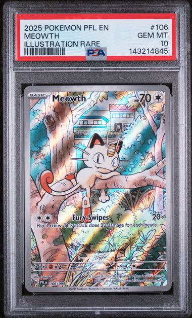 PSA 10 Meowth 106/094 - Phantasmal Flames (4845)