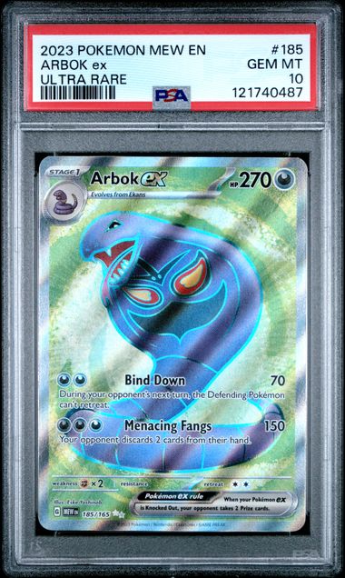 PSA 10 Arbok EX #185-151 (0487)