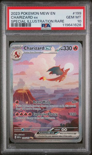 PSA 10 Charizard ex 199 - Mew 151 (1628)
