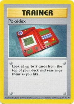 Pokedex 87/102  - Unlimited Base Set Shadowless - Uncommon