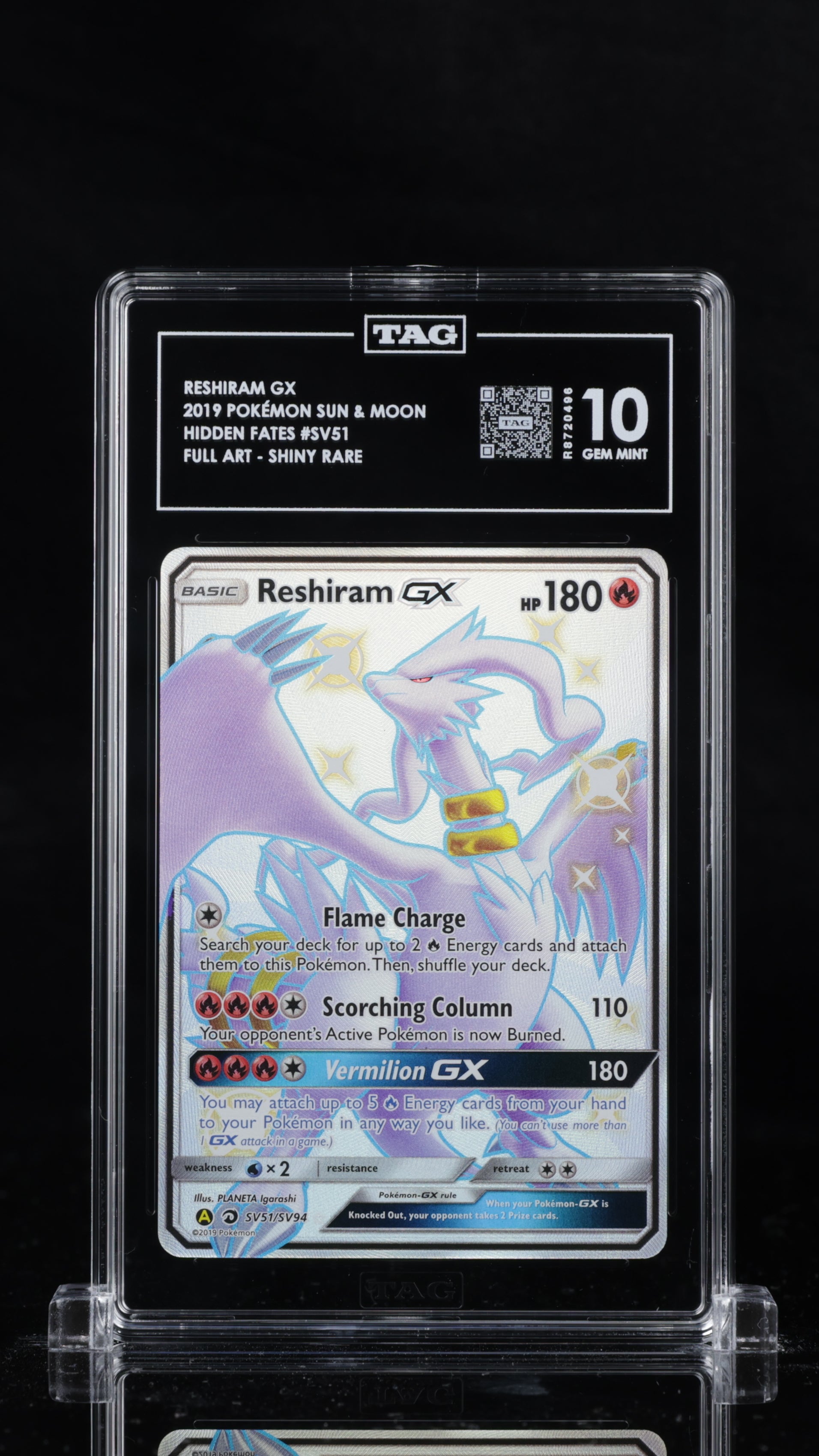 TAG 10 Reshiram GX SV51/SV94 - Hidden Fates (0496)