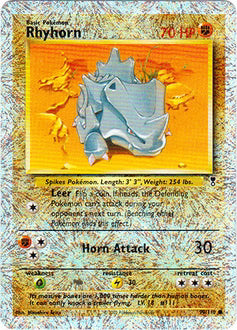 Rhyhorn 90/110  - Reverse Holofoil Legendary Collection - Common