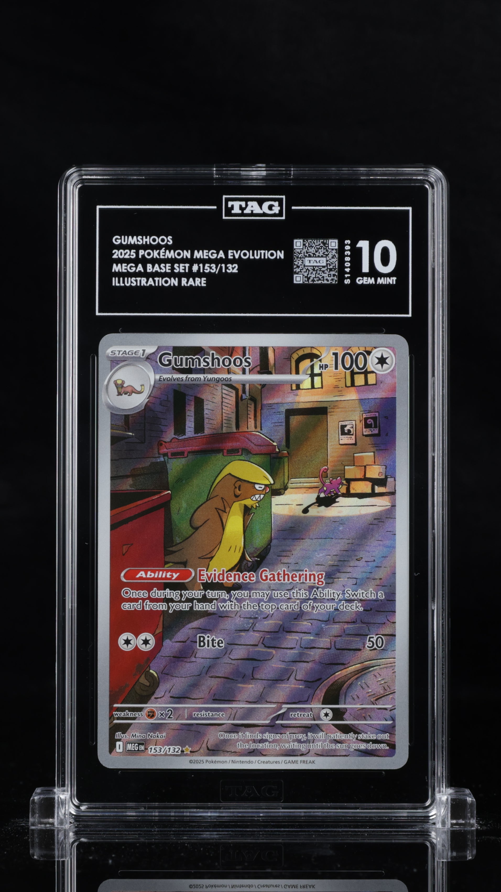 TAG 10 Gumshoos 153/132 - Mega Evolution (8393)