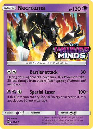 Necrozma (Prerelease) SM204  - Holofoil SM Promos - Promo