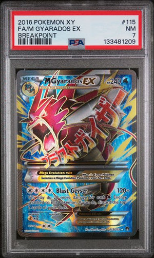 PSA 7 M Gyarados EX#115-Breakpoint