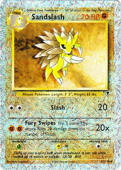 Sandslash 62  - Reverse Holofoil Legendary Collection - Uncommon